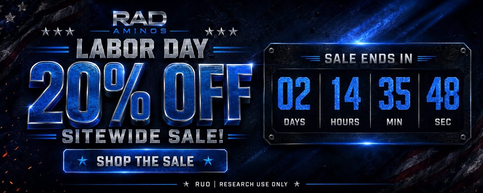 Rad Aminos Labour Day Sale – 20% Off Sitewide